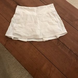 White Lululemon tennis skirt